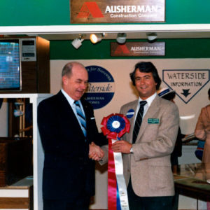 Marvin Ausherman receiving Waterside award