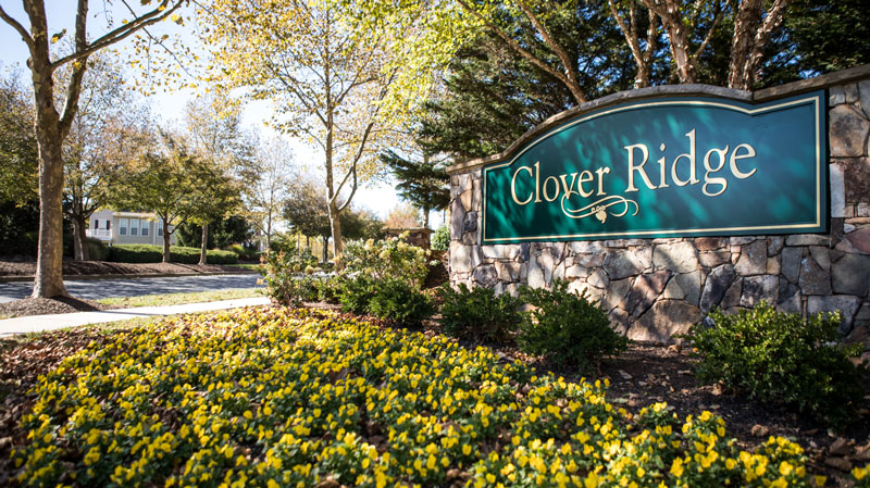 Residential Property - Clover Ridge entry signage