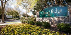 Clover Ridge entry sign