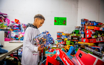 Providing Space for Toys for Tots Donations